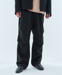 SUS-SOUS（シュス）の「ESTNATION / SUS-SOUS コットンリネン ワイドパンツ（カーゴパンツ）」