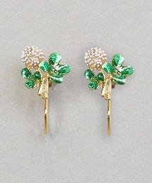 Zoule（ゾーラ）の「Zoule ゾーラ：FLOWER LETTER SERIES　flower letter４　花言葉　アジサイ　クローバー　ヒマワリ　イヤリング（イヤリング）」