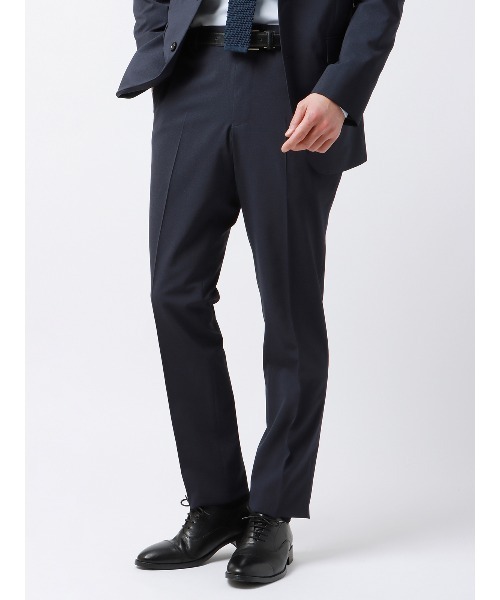 SUIT SQUARE（スーツスクエア）の「最高パンツ テーパードパンツ ウォッシャブル NON IRON ストレッチ RS07-S セットアップ（スーツパンツ・メンズ・ネイビー系/グレー系・5L/4L/3L/LL/L/M/S）」の2枚目の写真