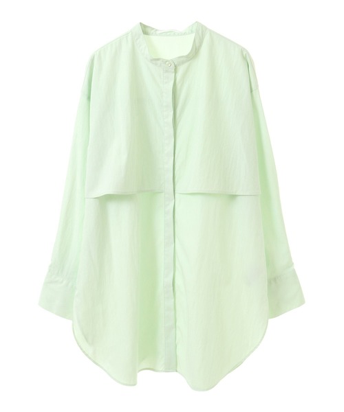 Green　Parks（グリーンパークス）の「イージーケア比翼フライヨークチュニック（チュニック・レディース・オフホワイト/ブラック/ベージュ/グリーン系その他3・FREE）」の17枚目の写真