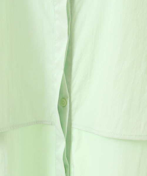 Green　Parks（グリーンパークス）の「イージーケア比翼フライヨークチュニック（チュニック・レディース・オフホワイト/ブラック/ベージュ/グリーン系その他3・FREE）」の12枚目の写真