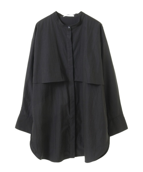 Green　Parks（グリーンパークス）の「イージーケア比翼フライヨークチュニック（チュニック・レディース・オフホワイト/ブラック/ベージュ/グリーン系その他3・FREE）」の6枚目の写真