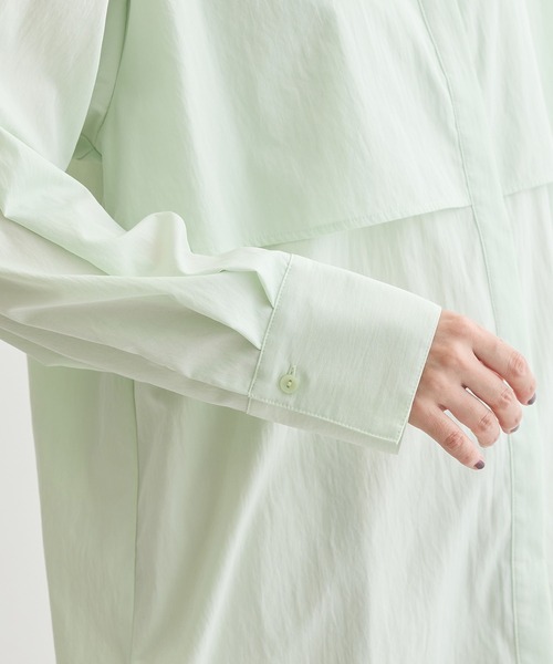 Green　Parks（グリーンパークス）の「イージーケア比翼フライヨークチュニック（チュニック・レディース・オフホワイト/ブラック/ベージュ/グリーン系その他3・FREE）」の19枚目の写真