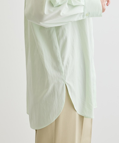 Green　Parks（グリーンパークス）の「イージーケア比翼フライヨークチュニック（チュニック・レディース・オフホワイト/ブラック/ベージュ/グリーン系その他3・FREE）」の18枚目の写真