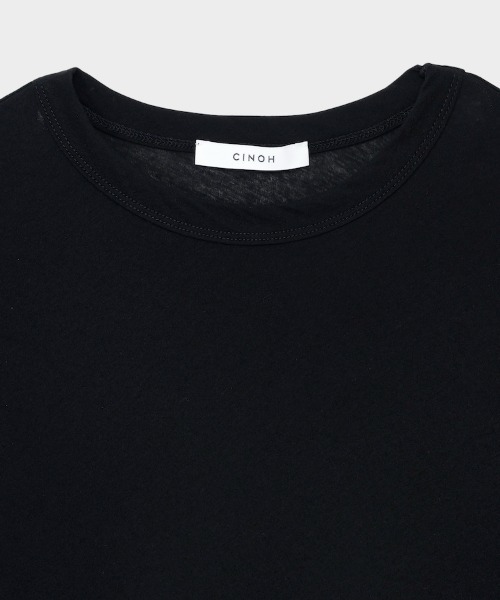 CINOH(チノ)の「SHEF パフスリーブTシャツ(Tシャツ/カットソー・レディース・ホワイト/ブラック/ベージュ・38/36)」の9枚目の写真