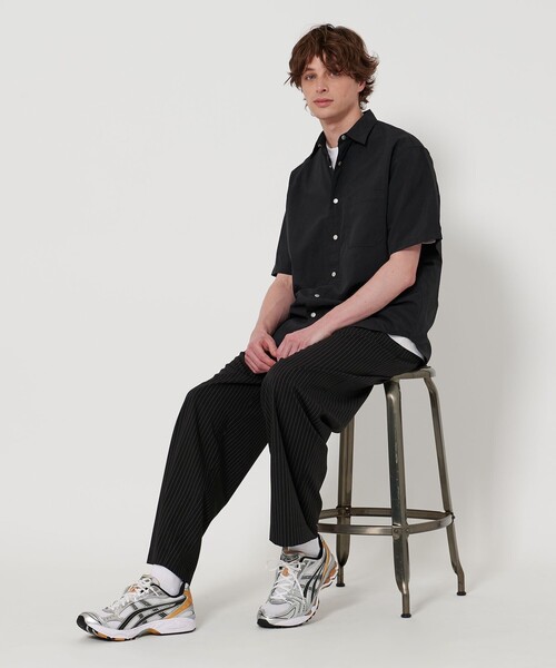 UNITED ARROWS（ユナイテッドアローズ）の「【ZOZO限定】ストライプ ワイドスラックス（スラックス・メンズ・ブラック/グレー/ライトグレー/ネイビー・XS/S/M/L/XL/XXL）」の11枚目の写真