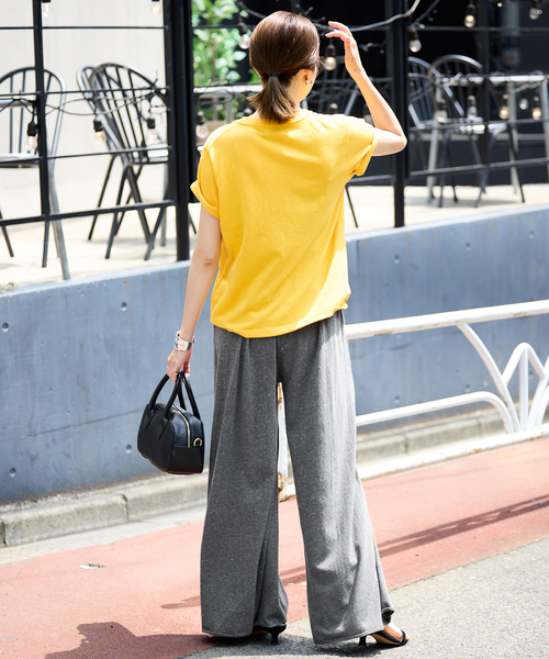 SLOBE IENA(スローブイエナ)の「リラックスジャージーイージーパンツ(その他パンツ・レディース・チャコールグレー/グレー・36/38)」の4枚目の写真