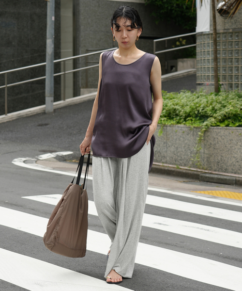 SLOBE IENA(スローブイエナ)の「リラックスジャージーイージーパンツ(その他パンツ・レディース・チャコールグレー/グレー・36/38)」の15枚目の写真