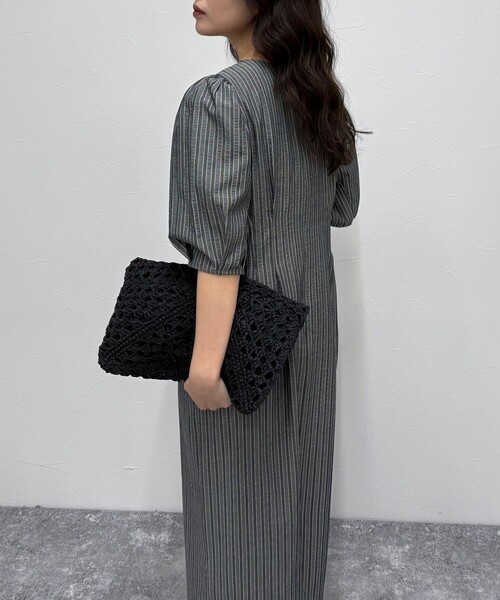 新品【fredy emue】 コットンリップルウエストシェイプワンピース コットンリップルウエストシェイプワンピース（fredy emue