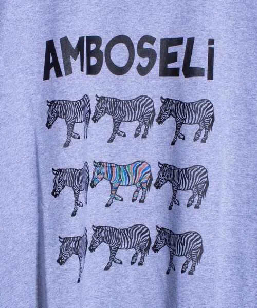 FREDY MAC（フレディーマック）の「【FREDYMAC/フレディマック】AMBOSELi オリジナルボディ プリントTシャツ（Tシャツ/カットソー・メンズ・ホワイト/トップグレー・M/S/L）」の4枚目の写真