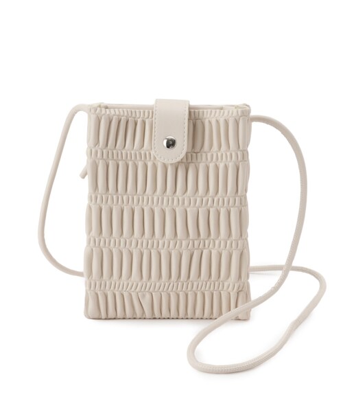 SHOO・LA・RUE（シューラルー）の「プリーツミニショルダーバッグ（ショルダーバッグ・レディース・ブラック/アイボリー/イエロー/シルバー・00）」の13枚目の写真