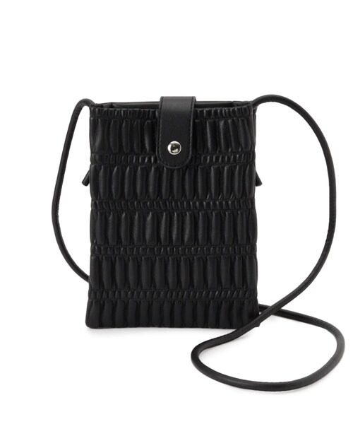 SHOO・LA・RUE（シューラルー）の「プリーツミニショルダーバッグ（ショルダーバッグ・レディース・ブラック/アイボリー/イエロー/シルバー・00）」の14枚目の写真