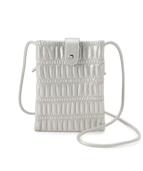 SHOO・LA・RUE（シューラルー）の「プリーツミニショルダーバッグ（ショルダーバッグ・レディース・ブラック/アイボリー/イエロー/シルバー・00）」の16枚目の写真