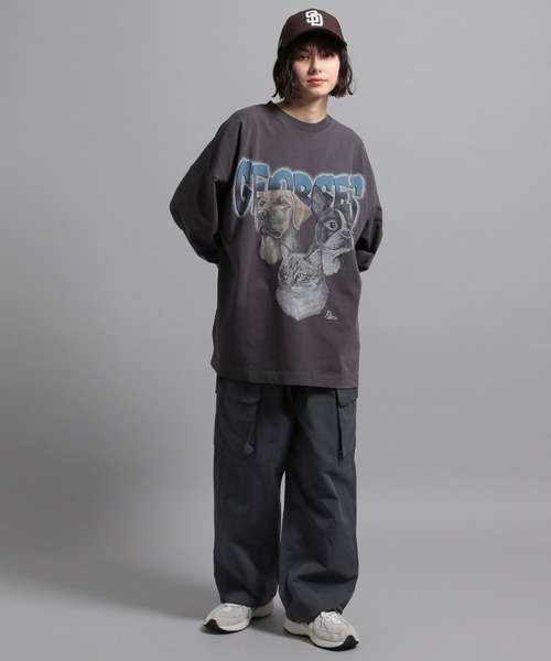 GEORGE'S（ジョージズ）の「CAT＆DOGロンT（Tシャツ/カットソー・メンズ・その他/グレー系その他/ライトグレー・MEDIUM/LARGE）」の9枚目の写真