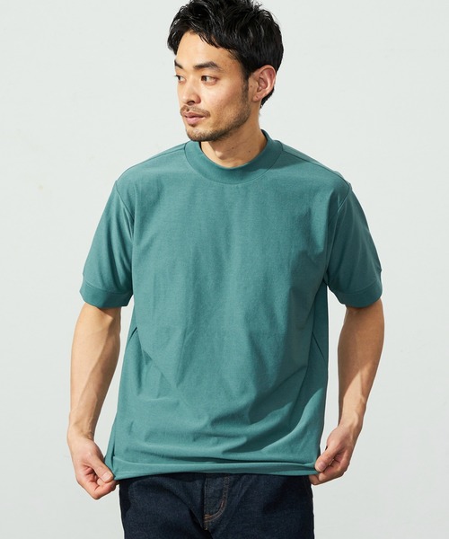 デニスラ モックネック Tシャツ 半袖 速乾（Tシャツ/カットソー
