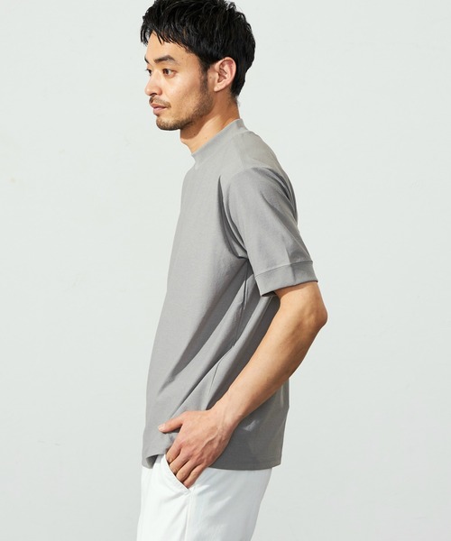 EDWIN(エドウィン)の「デニスラ モックネック Tシャツ 半袖 速乾(Tシャツ/カットソー・メンズ・グレー/ブラック/ホワイト/ブルーグリーン・MEDIUM/LARGE/X-LARGE/SMALL)」の6枚目の写真