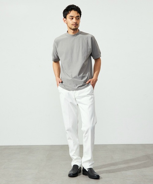 EDWIN(エドウィン)の「デニスラ モックネック Tシャツ 半袖 速乾(Tシャツ/カットソー・メンズ・グレー/ブラック/ホワイト/ブルーグリーン・MEDIUM/LARGE/X-LARGE/SMALL)」の9枚目の写真