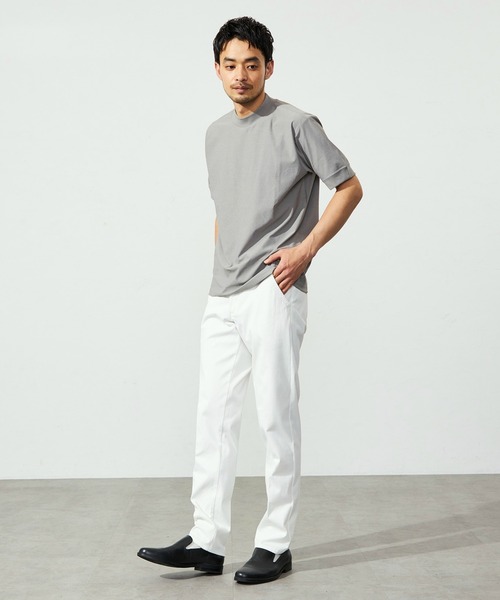 EDWIN(エドウィン)の「デニスラ モックネック Tシャツ 半袖 速乾(Tシャツ/カットソー・メンズ・グレー/ブラック/ホワイト/ブルーグリーン・MEDIUM/LARGE/X-LARGE/SMALL)」の10枚目の写真