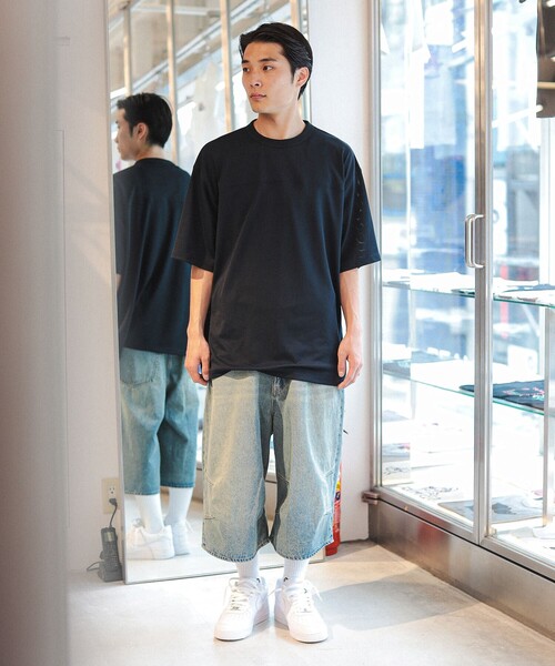 BEAMS T（ビームスティー）の「フットボール メッシュ Tシャツ（Tシャツ/カットソー・メンズ・ライトグレー/ネイビー・X-LARGE/SMALL/MEDIUM/LARGE）」の7枚目の写真