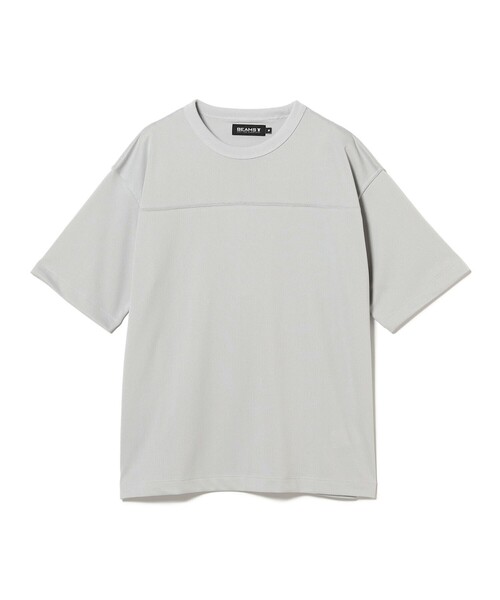 BEAMS T（ビームスティー）の「フットボール メッシュ Tシャツ（Tシャツ/カットソー・メンズ・ライトグレー/ネイビー・X-LARGE/SMALL/MEDIUM/LARGE）」の2枚目の写真