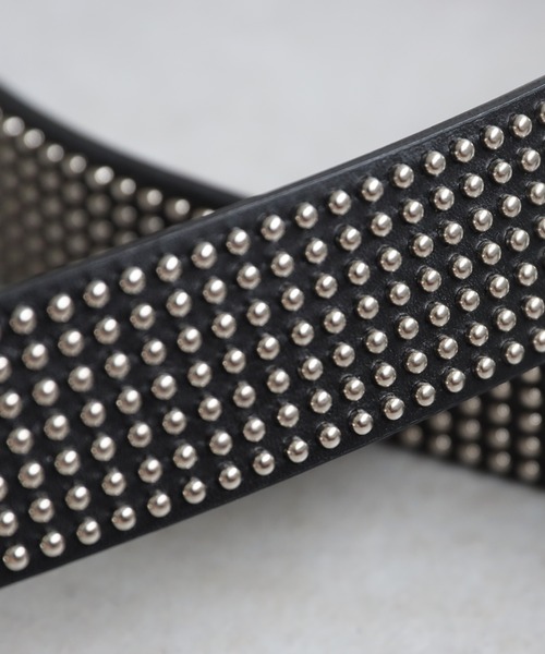 antiqua（アンティカ）の「スタッズレザーベルト（ベルト・レディース・ブラック・FREE）」の8枚目の写真