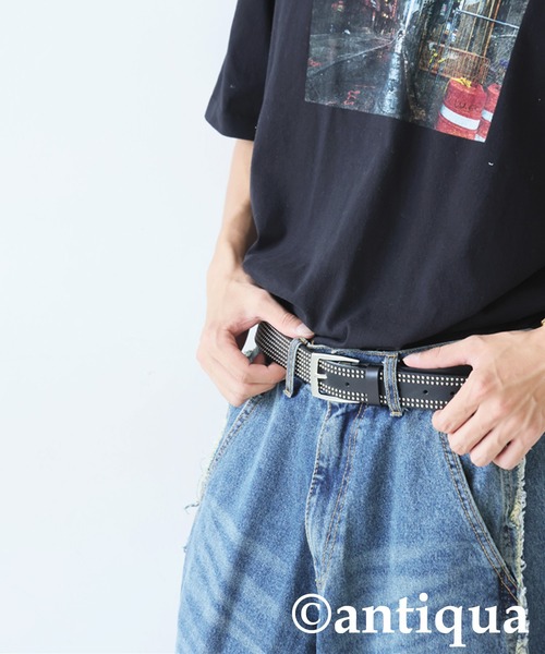 antiqua（アンティカ）の「スタッズレザーベルト（ベルト・レディース・ブラック・FREE）」の15枚目の写真