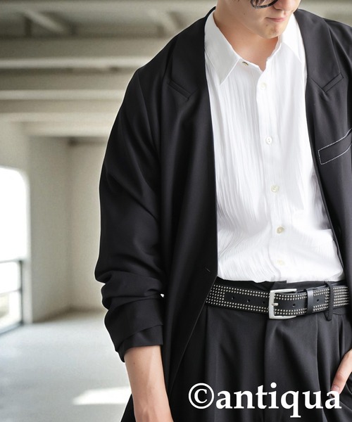 antiqua（アンティカ）の「スタッズレザーベルト（ベルト・レディース・ブラック・FREE）」の18枚目の写真