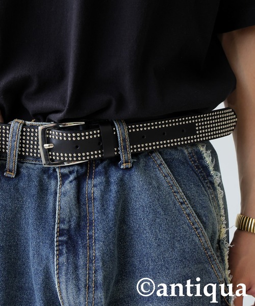 antiqua（アンティカ）の「スタッズレザーベルト（ベルト・レディース・ブラック・FREE）」の14枚目の写真
