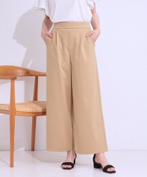 DRESKIP | 【高レビュー/S-LL/ひんやり】ゴールドパーツがアクセント ストレッチワイドパンツ(その他パンツ)