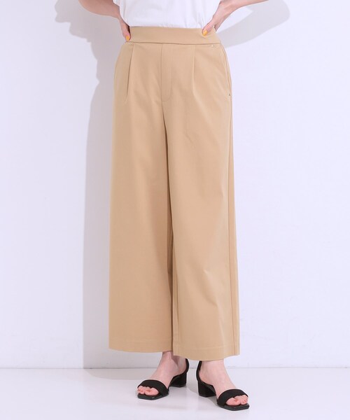 DRESKIP（ドレスキップ）の「【高レビュー/S-LL/ひんやり】ゴールドパーツがアクセント ストレッチワイドパンツ（その他パンツ・レディース・ナチュラル/ベージュ/ブラック/カーキ/ダークオリーブ・02/04/01/03）」の19枚目の写真