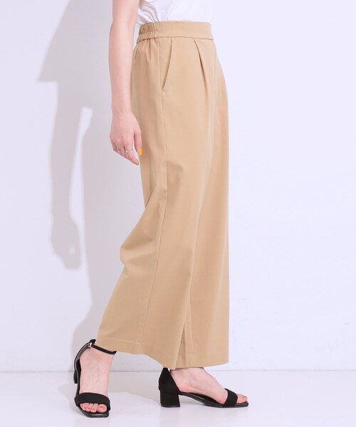 DRESKIP（ドレスキップ）の「【高レビュー/S-LL/ひんやり】ゴールドパーツがアクセント ストレッチワイドパンツ（その他パンツ・レディース・ナチュラル/ベージュ/ブラック/カーキ/ダークオリーブ・02/04/01/03）」の18枚目の写真