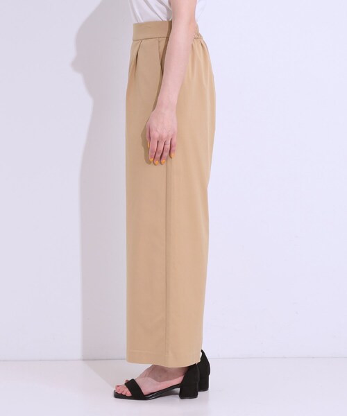 DRESKIP（ドレスキップ）の「【高レビュー/S-LL/ひんやり】ゴールドパーツがアクセント ストレッチワイドパンツ（その他パンツ・レディース・ナチュラル/ベージュ/ブラック/カーキ/ダークオリーブ・02/04/01/03）」の14枚目の写真