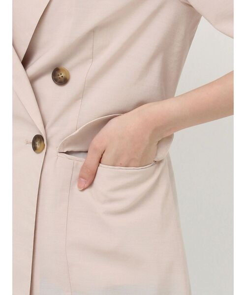 LAGUNAMOON（ラグナムーン）の「ベルトセットハーフスリーブジャケット（テーラードジャケット・レディース・ベージュ/モカ・FREE）」の14枚目の写真