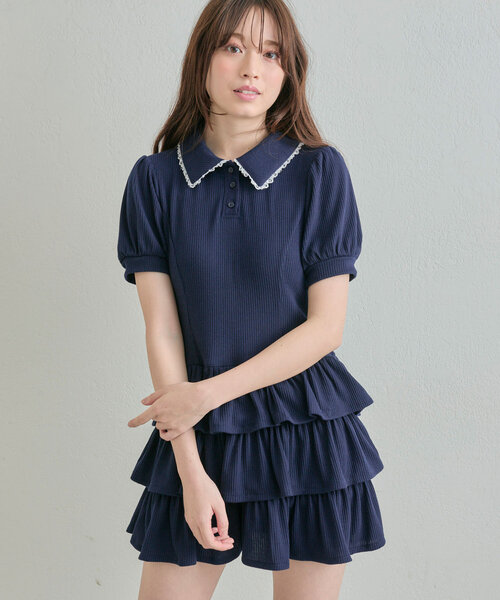 OLIVE des OLIVE（オリーブデオリーブ）の「ティアードミニ