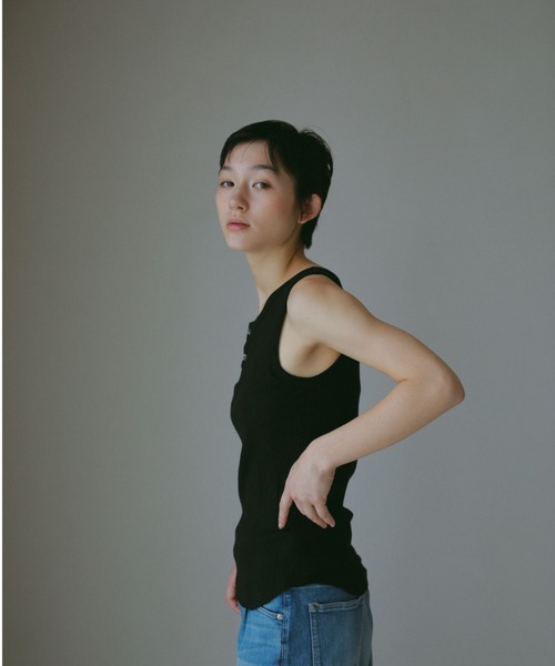 新品カーサフライン　カップ付きタンクトップ カップ付きリブタンクトップ | CASA FLINE (Women)/カーサ