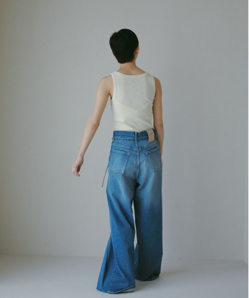 CASA FLINE（カーサフライン）の「【SURT×CASA FLINE】カップ付ヘンリーネックトップス（タンクトップ・レディース・ホワイト/アイボリー/ブラック・FREE）」の17枚目の写真