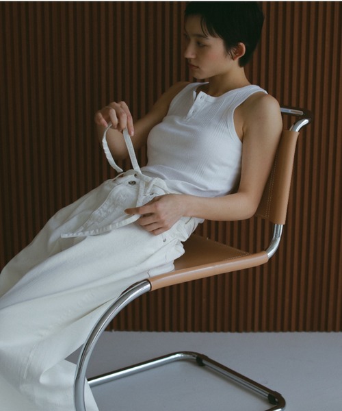 セール】【SURT×CASA FLINE】カップ付ヘンリーネックトップス