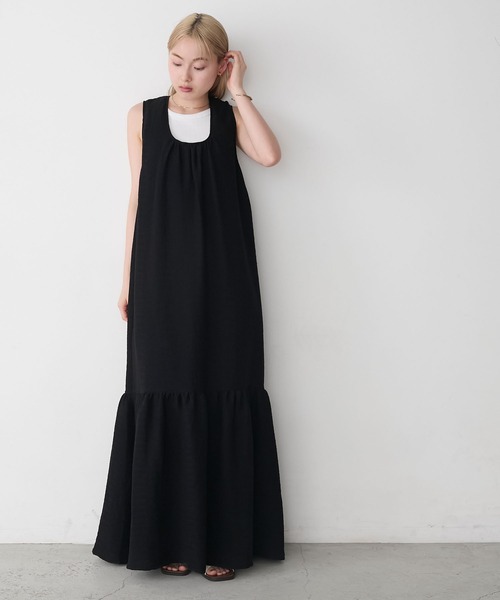 プリーツタンクワンピース　イタリアデザイナーズ　cedriccharlier SLY | WAIST BELT TAILORED ワンピース (ワンピース(ミニ