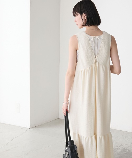 forksy.(フォルクシー)の「【forksy.】Uネック ティアード タンクトップワンピース(ワンピース・レディース・ブラウン/ブラック/オフホワイト・FREE)」の14枚目の写真