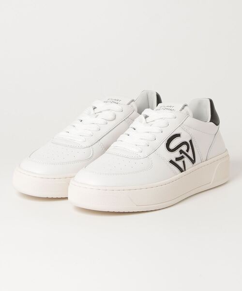 STUART WEITZMAN(スチュアートワイツマン)の「STUART WEITZMAN SW COURTSIDE LOGO SNEAKER スチュアート・ワイツマン コートサイドロゴスニーカー スニーカー(スニーカー・レディース・ホワイト×ブラック・36/38/35/37)」の14枚目の写真
