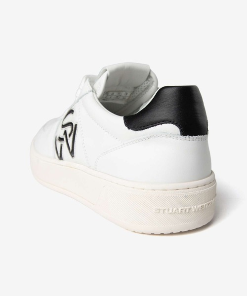 STUART WEITZMAN(スチュアートワイツマン)の「STUART WEITZMAN SW COURTSIDE LOGO SNEAKER スチュアート・ワイツマン コートサイドロゴスニーカー スニーカー(スニーカー・レディース・ホワイト×ブラック・36/38/35/37)」の11枚目の写真