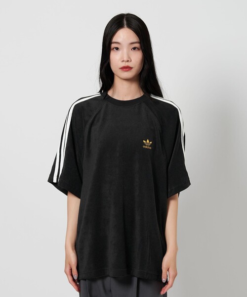 adidas ショートスリーブTシャツ　XS adidas ショートスリーブTシャツ 3ストライプ Tシャツ ホワイト