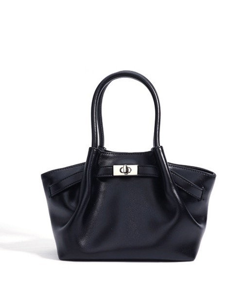 NiiNa（ニーナ）の「【 NiiNa / ニーナ 】高品質牛革  2way ラウンドフォルム レザーバッグ（インナーポーチ付き）（ショルダーバッグ・レディース・ホワイト/ブラック/ピンク/グリーン・FREE）」の2枚目の写真