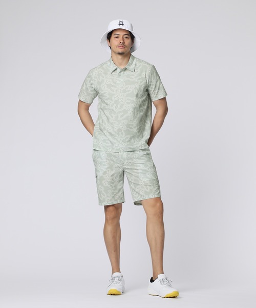 Psycho Bunny（サイコバニー）の「[GOLF]DotAir オリジナル総柄プリント ポロシャツ（ポロシャツ・メンズ・ライトグレー/ライトブルー/ブラック・SMALL/MEDIUM/LARGE/X-LARGE）」の6枚目の写真