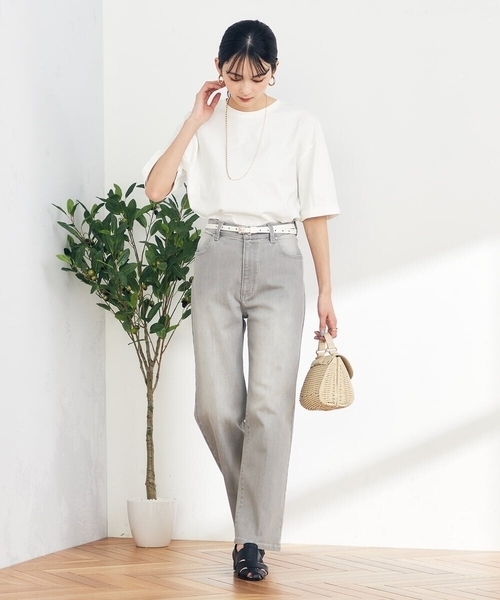 a.v.v（アーヴェヴェ）の「かごフラップハンドバッグ（かごバッグ・レディース・アイボリー/ブラック・38）」の10枚目の写真