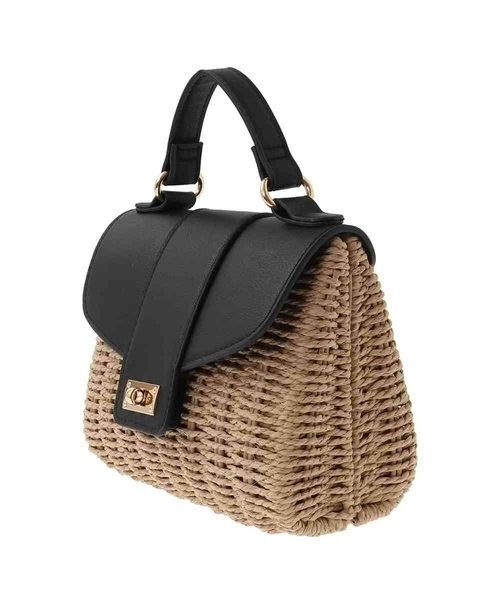 a.v.v（アーヴェヴェ）の「かごフラップハンドバッグ（かごバッグ・レディース・アイボリー/ブラック・38）」の21枚目の写真