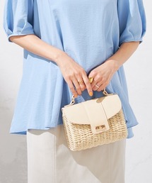 a.v.v | かごフラップハンドバッグ(かごバッグ)