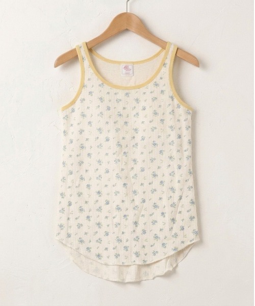 JEMORGAN(ジェーイーモーガン)の「【JEMORGAN / ジェーイーモーガン】パック入り 花柄ワッフルカップ付きクレリックタンクトップ(タンクトップ・レディース・パープル系1/ピンク系1/ブルー系1/ピンク系2・FREE)」の10枚目の写真