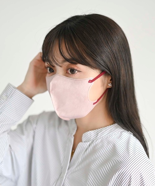 シンプルマスク❣️ハンドメイド セール】2D FITUP マスク バイカラー 7枚入×5パック（35枚