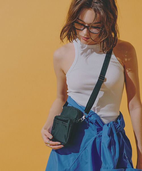 注目ショップ・ブランドのギフト MINI PHONE BAG ミッドナイトグリーン（ショルダーバッグ バッグ